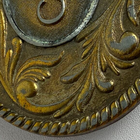 Vintage The Kinney Co 1977 Metal Cowboy Belt Buckle Embossed Design Name Carl - Picture 8 of 16